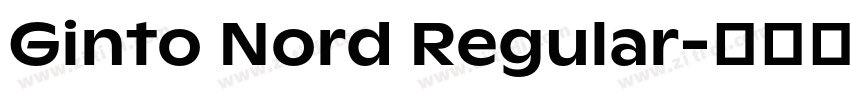 Ginto Nord Regular字体转换
